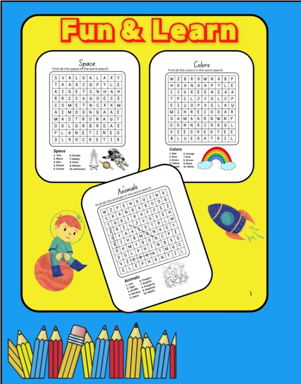 Fun and Challenging Word Search Puzzles for Kids of Brain-Boosting Fun! - Image 2