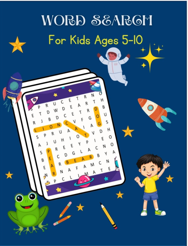 Fun and Challenging Word Search Puzzles for Kids of Brain-Boosting Fun!